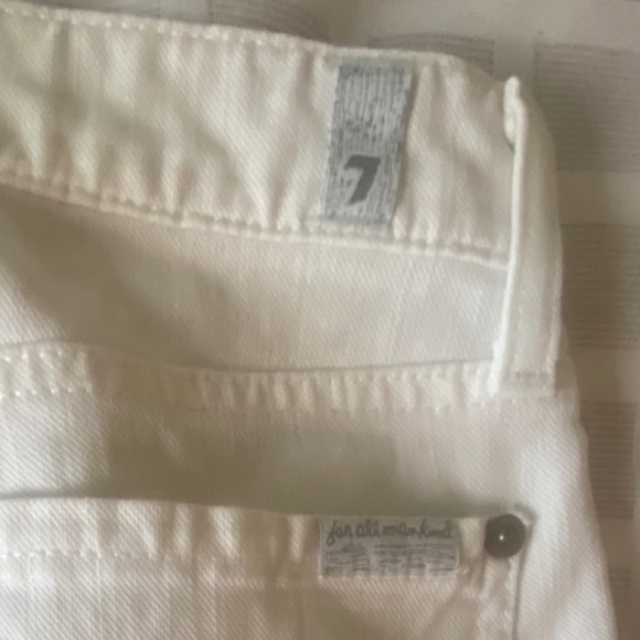 7 For All Mankind White Jeans - Picture 7 of 13
